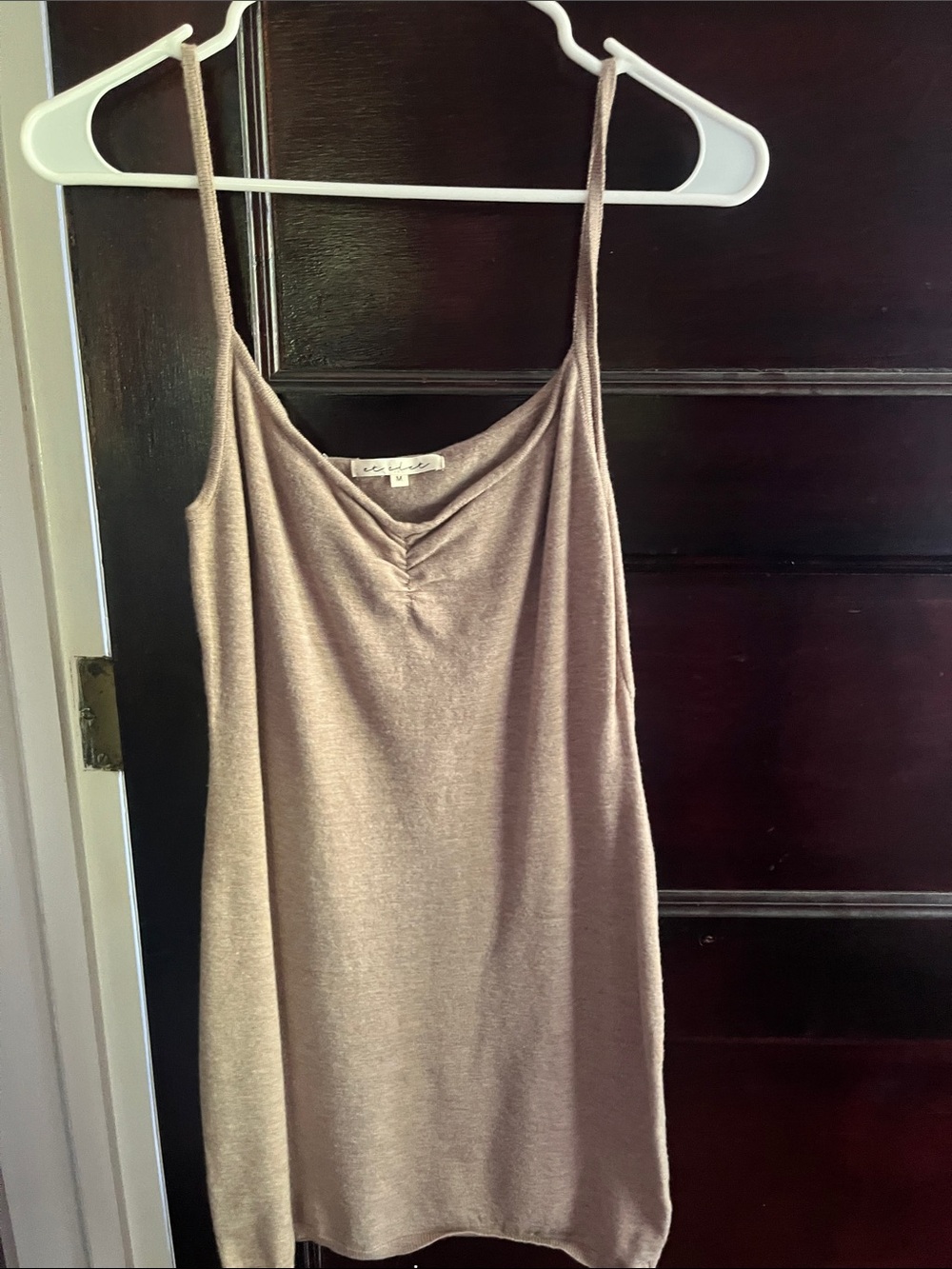 Neutral Taupe Spaghetti-Strap Cami by Unknown Brand